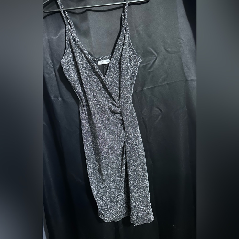 Silver/ sparkling dress